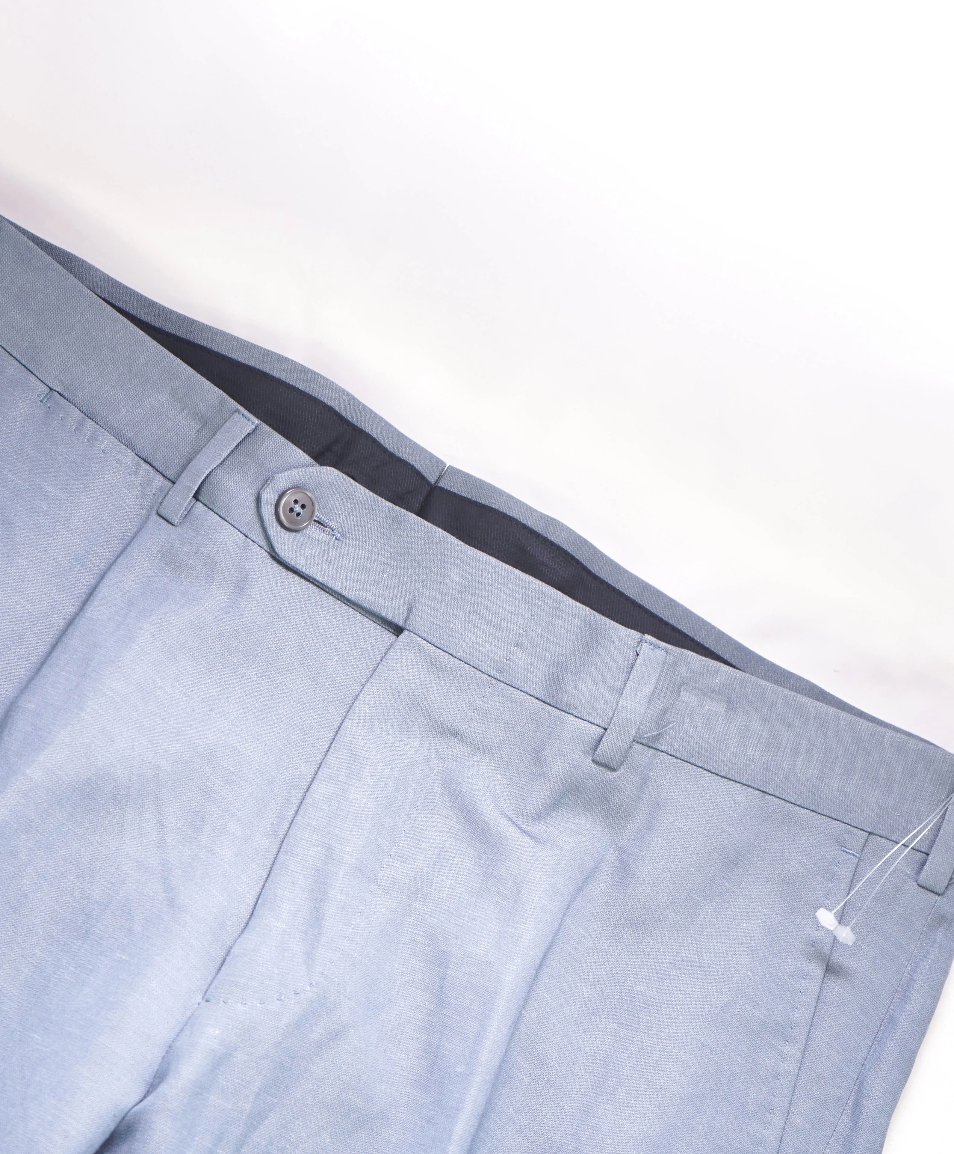 $1,095 ERMENEGILDO ZEGNA - Baby Blue "WOOL/LINEN" Pants - 34W
