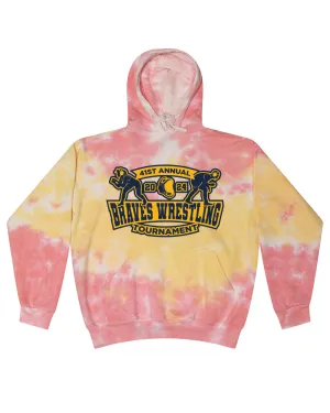 41th Annual Braves Wrestling Tournament - Tie Dye Hoodies