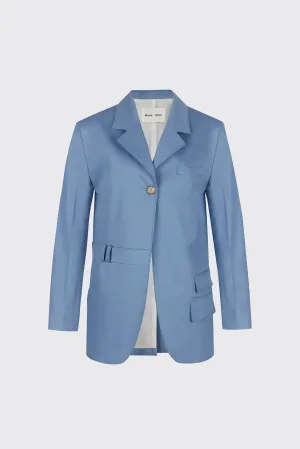 [60% OFF] Light blue oversized trousers blazer