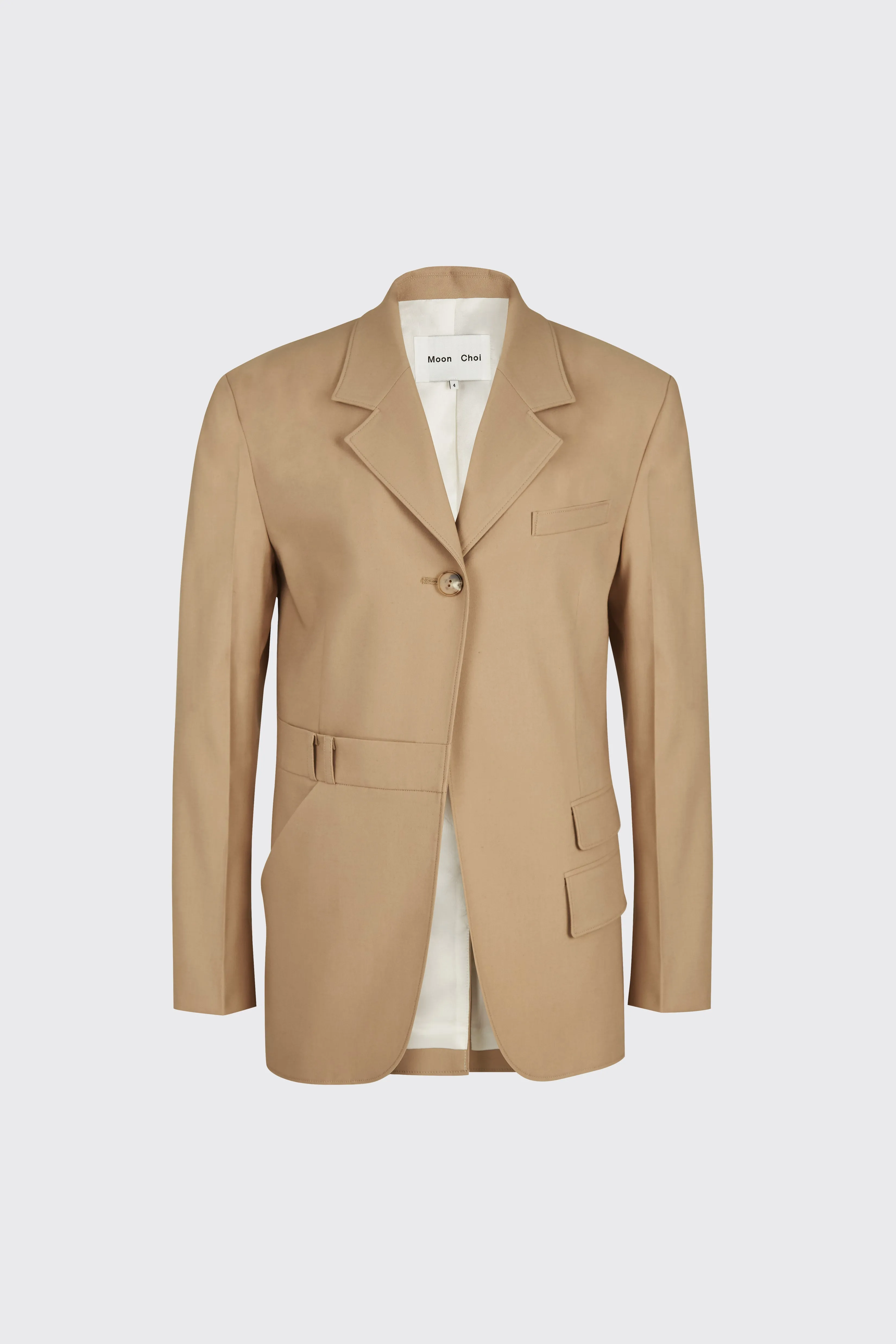 [60% OFF] Sand oversized trousers blazer
