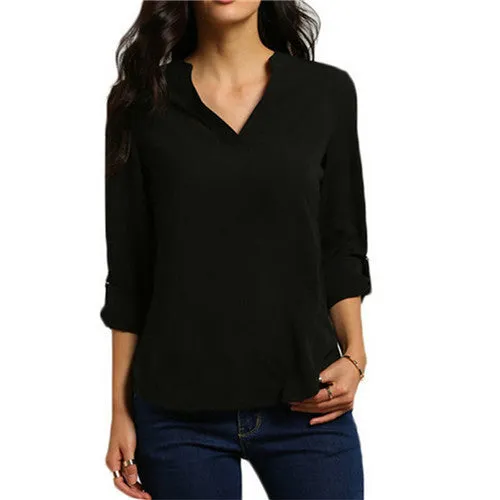 9 colors Feminino Trendy S-5XL Plus Size Women Blouses Ladies Office Shirts Long Sleeve Top Women Clothing