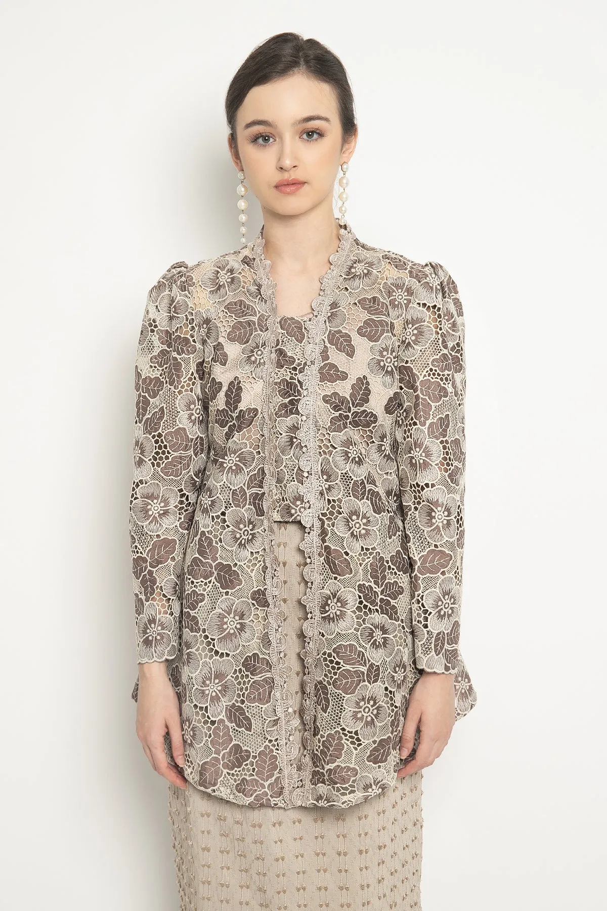 Abel Kebaya Top in Pine