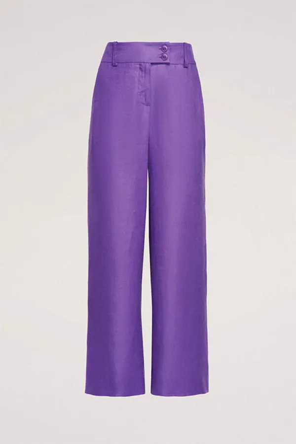 ABITUDINE PURPLE WIDE TROUSERS