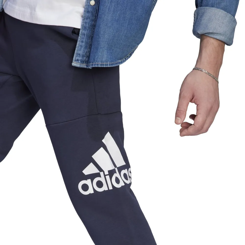 Adidas Mens Big Logo Fleece Tapered Cuff Pants