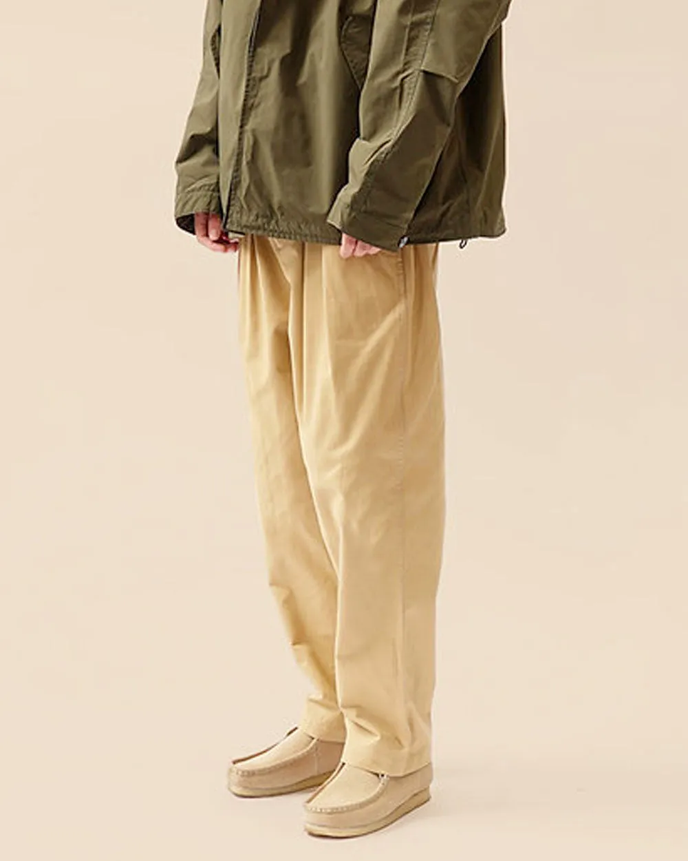 Adjustable Waist Trousers - Khaki