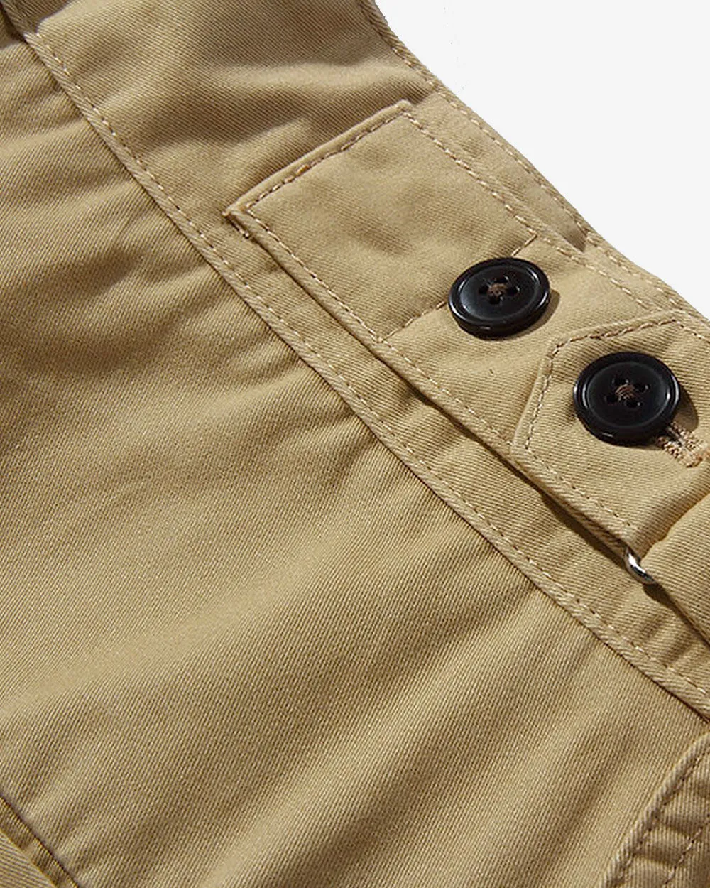 Adjustable Waist Trousers - Khaki
