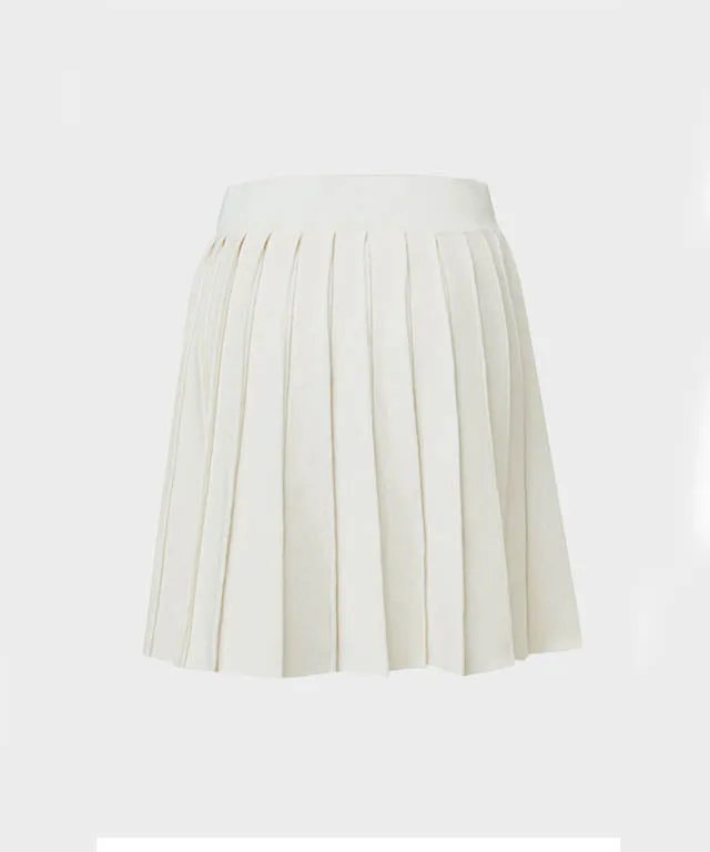 Anell Golf French Wool Skirt - Cream