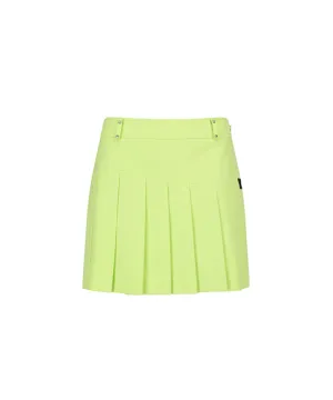 ANEW Women's Logo Band Point Pleats Skirt - Lime