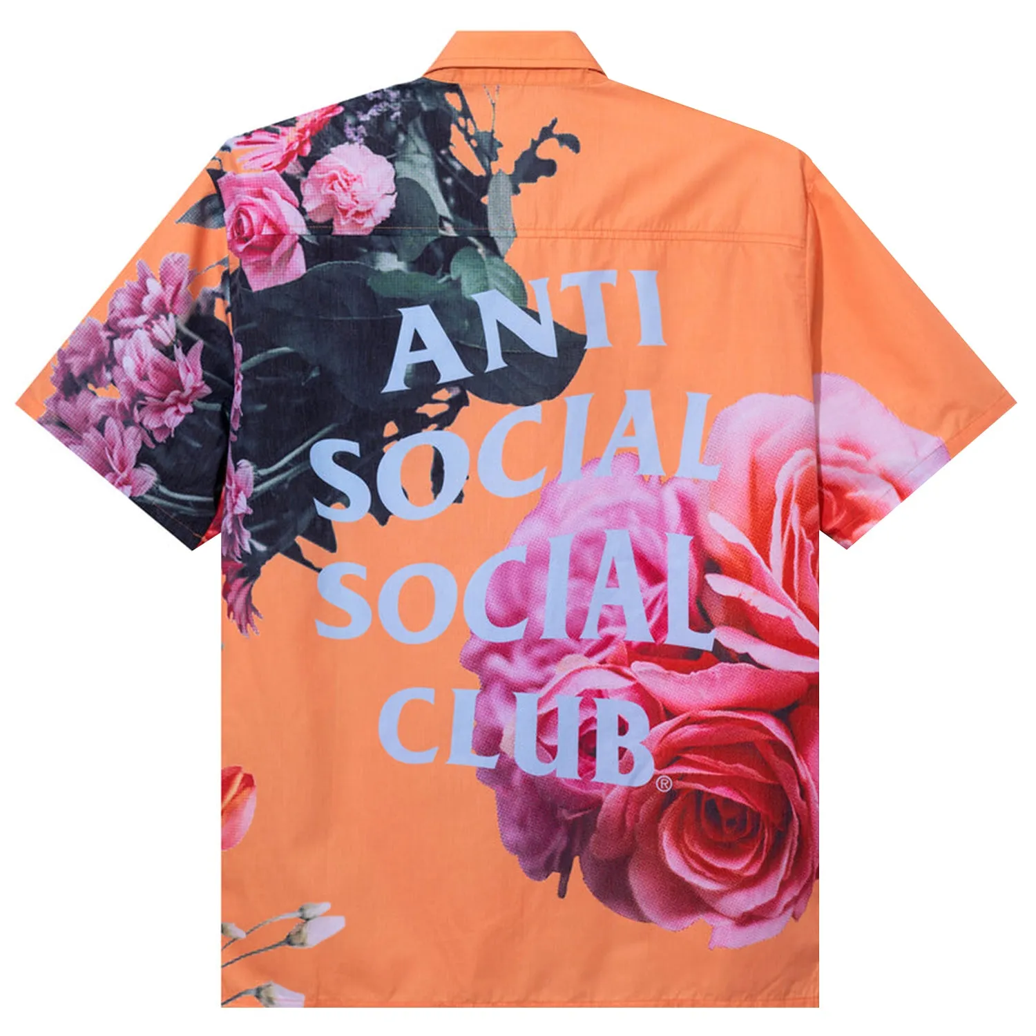 Anti Social Social Club Summers Over Button Up Orange