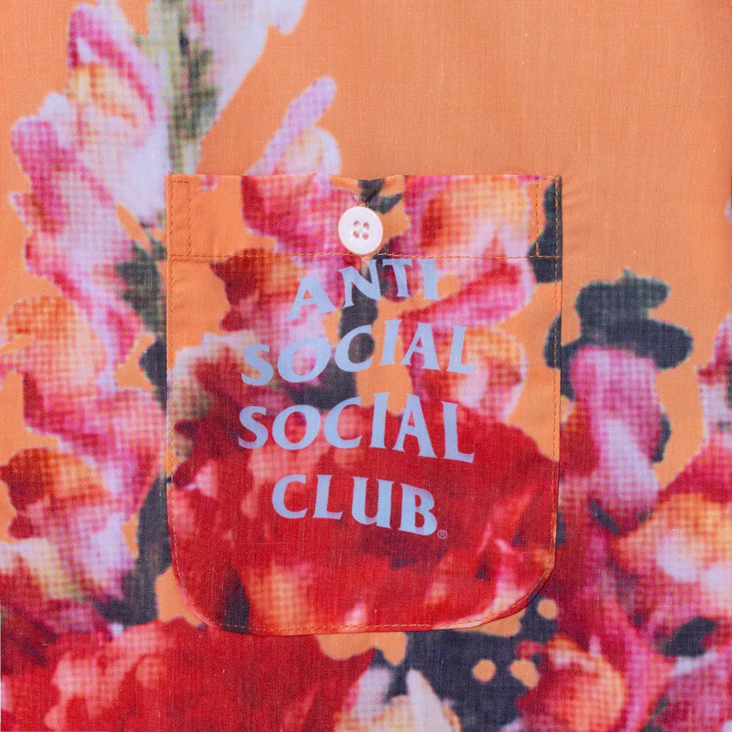 Anti Social Social Club Summers Over Button Up Orange