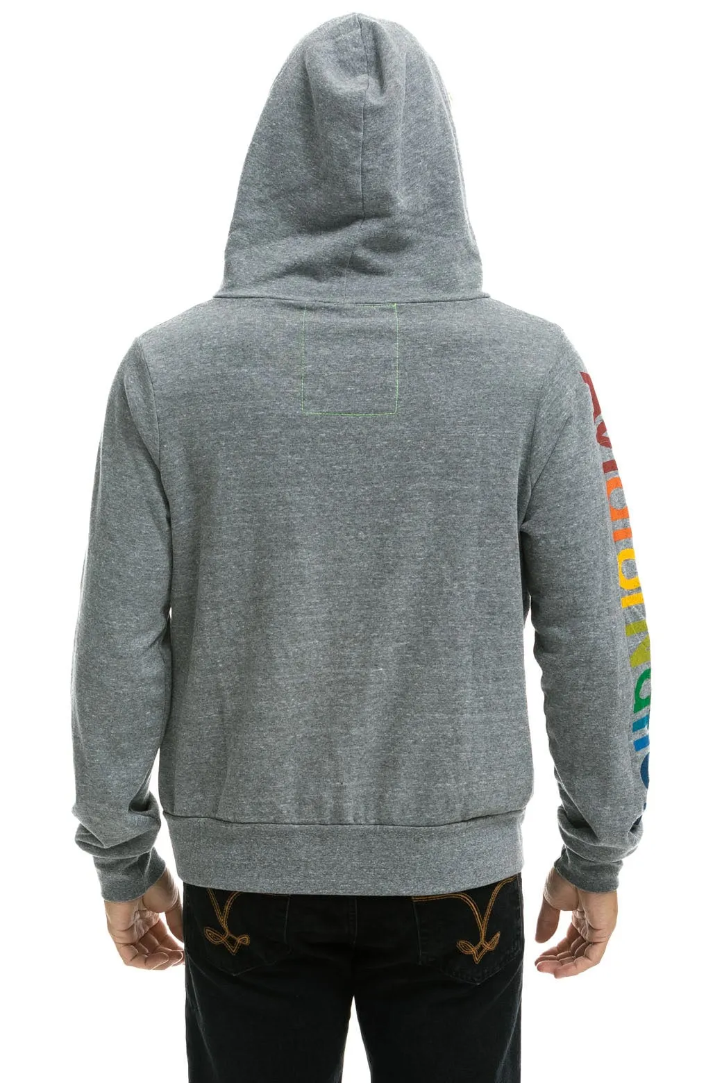 AVIATOR NATION MILL VALLEY HEATHER GREY HOODIE - HEATHER GREY
