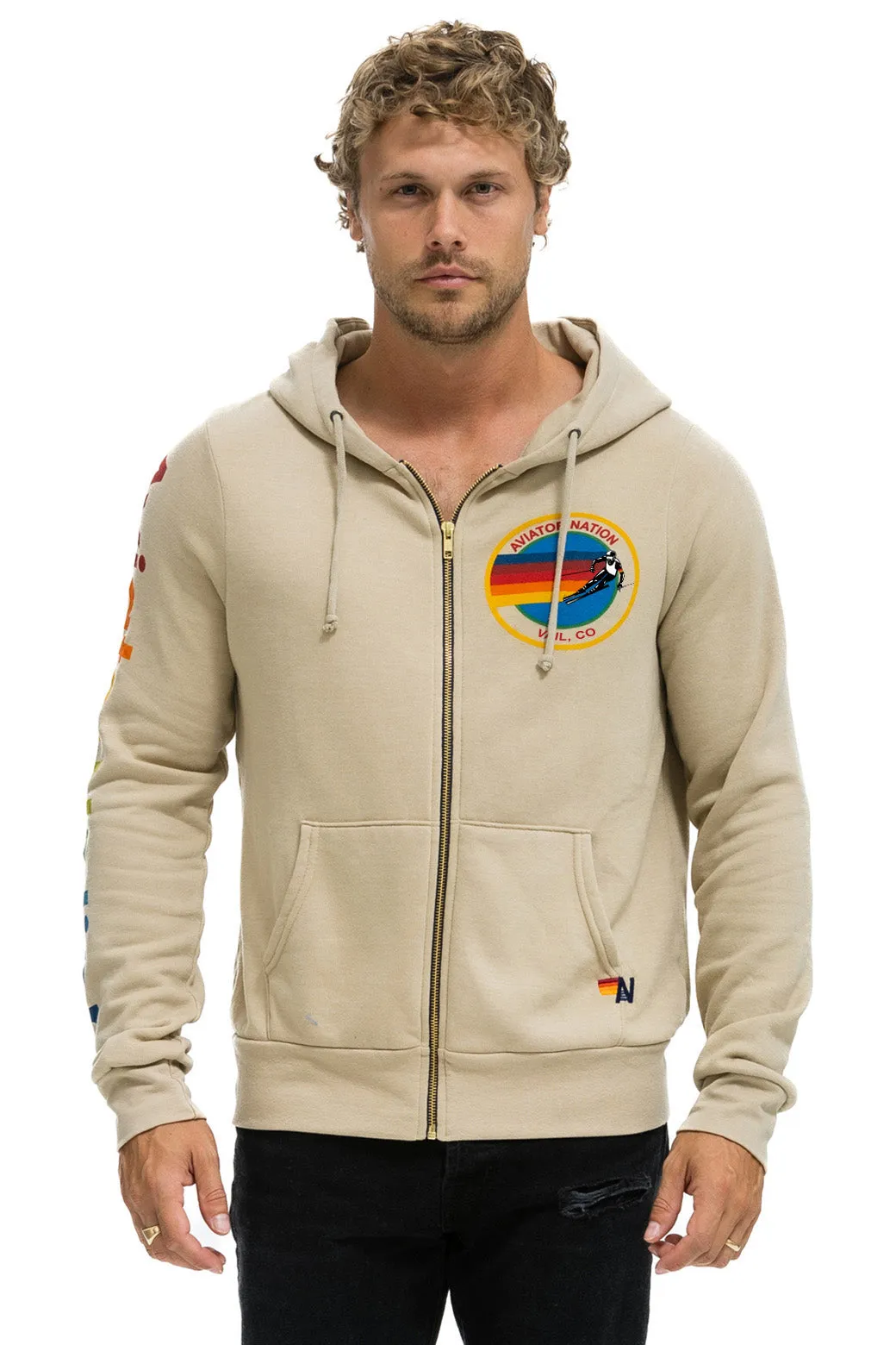 AVIATOR NATION VAIL HOODIE - SAND