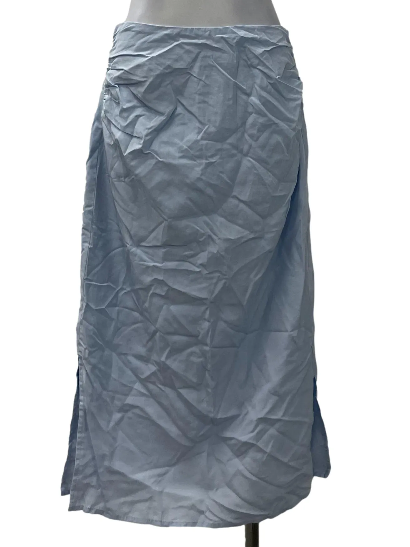 Baby Blue Ruched Skirt