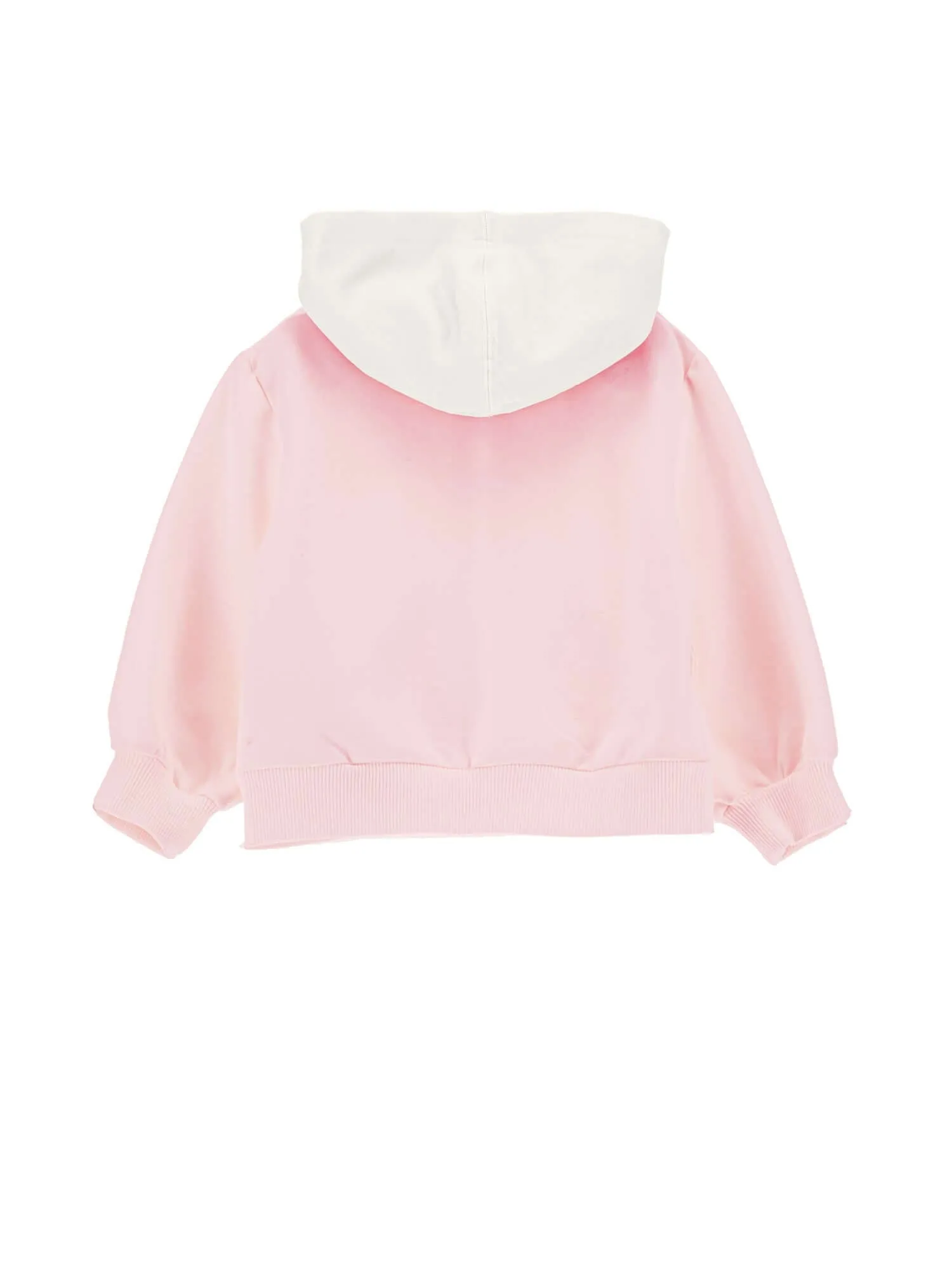 Baby Girls Pink Bow Zip Up Hoodie