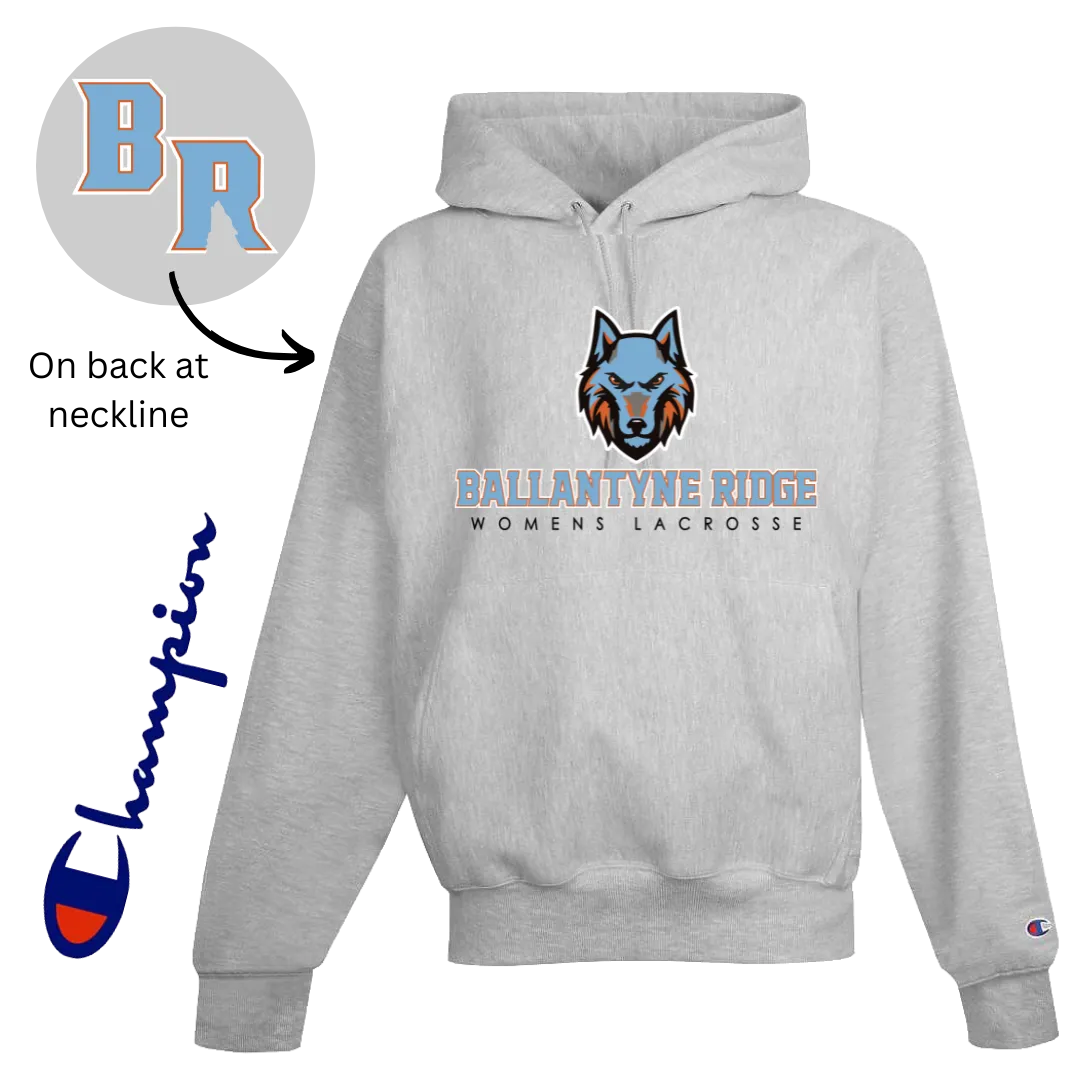 Ballantyne Ridge Womens Lacrosse CHAMPION Hoodie - 12 oz