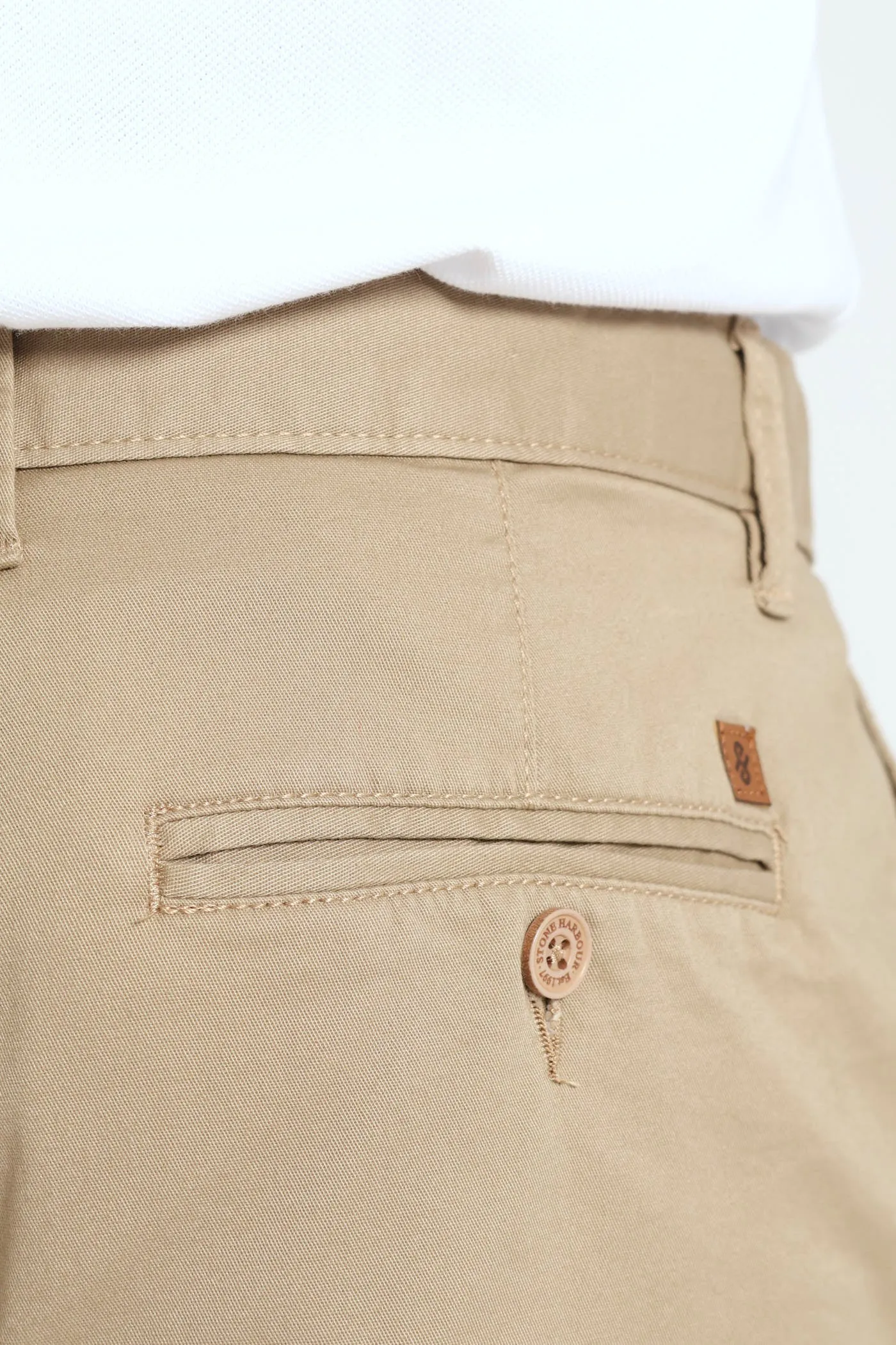 Basic Straight Stretch Chino - Stone