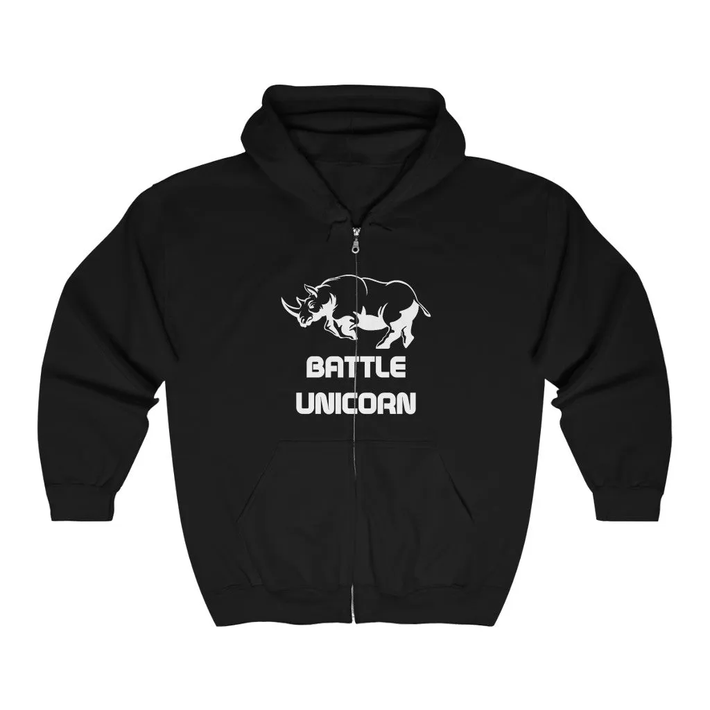 Battle Unicorn zip up (up to 5xl)