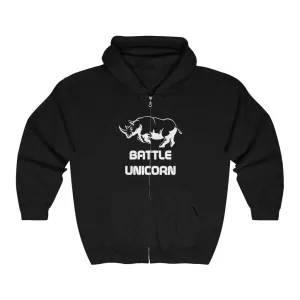 Battle Unicorn zip up (up to 5xl)