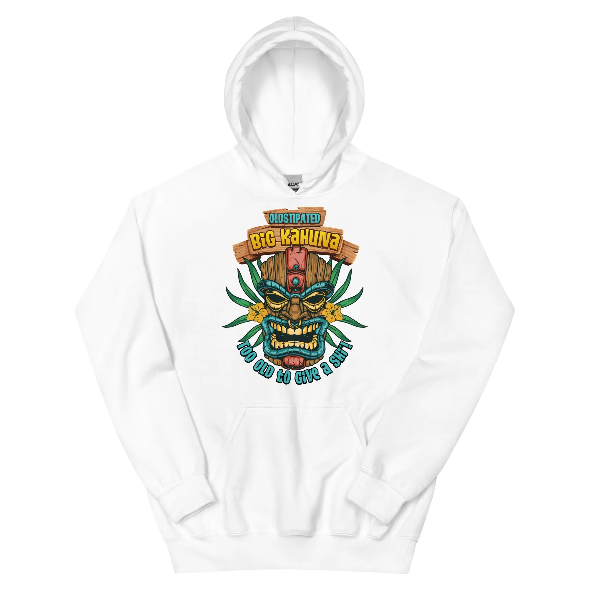 Big Kahuna Too Old To Give A Shi***! Men's Fathers Day Hoodie