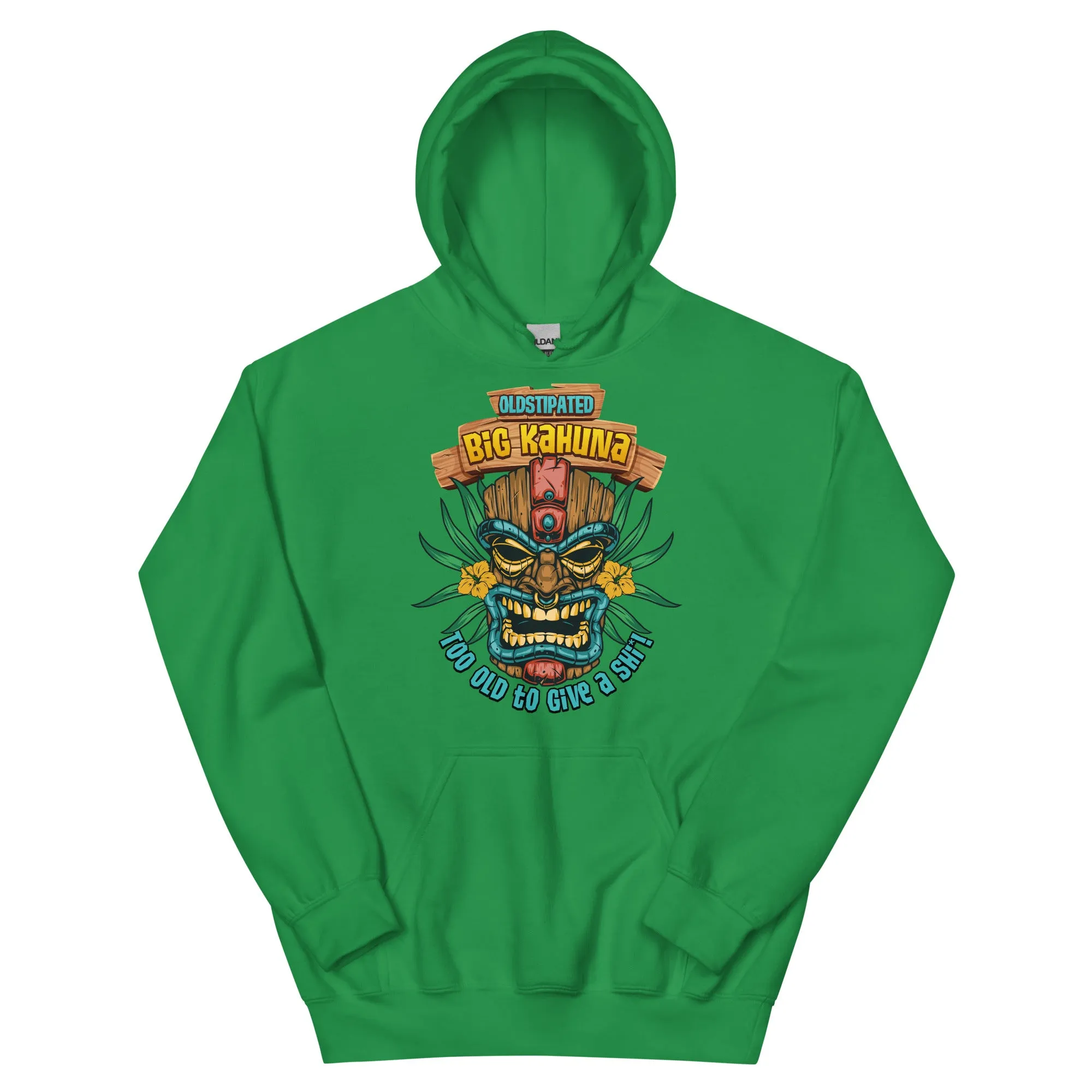 Big Kahuna Too Old To Give A Shi***! Men's Fathers Day Hoodie