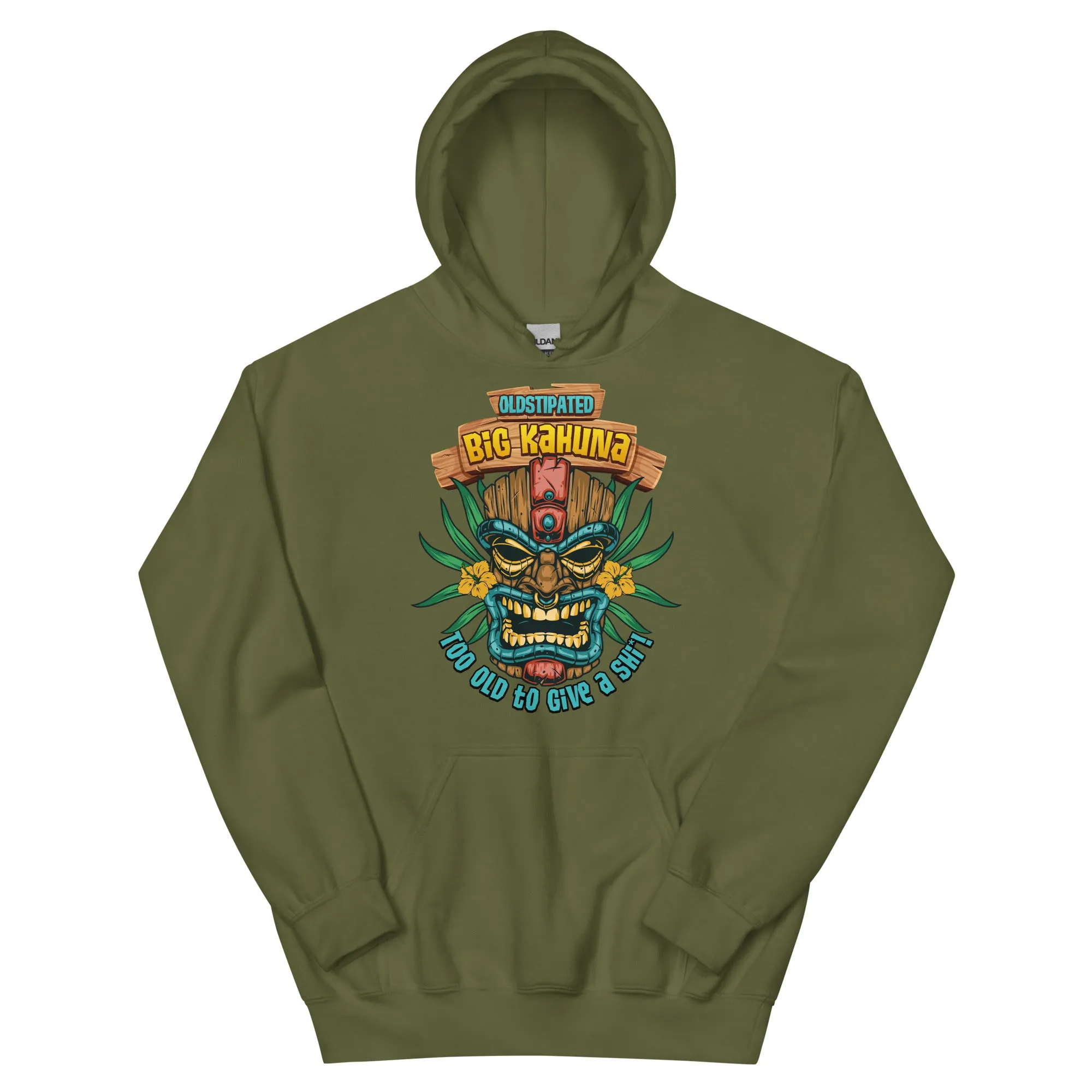 Big Kahuna Too Old To Give A Shi***! Men's Fathers Day Hoodie
