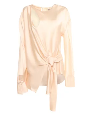 Blush Rafaella Front Tie Top