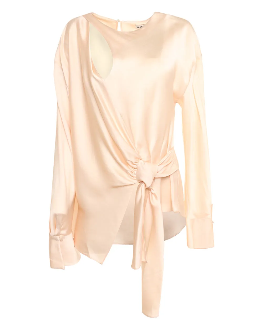 Blush Rafaella Front Tie Top