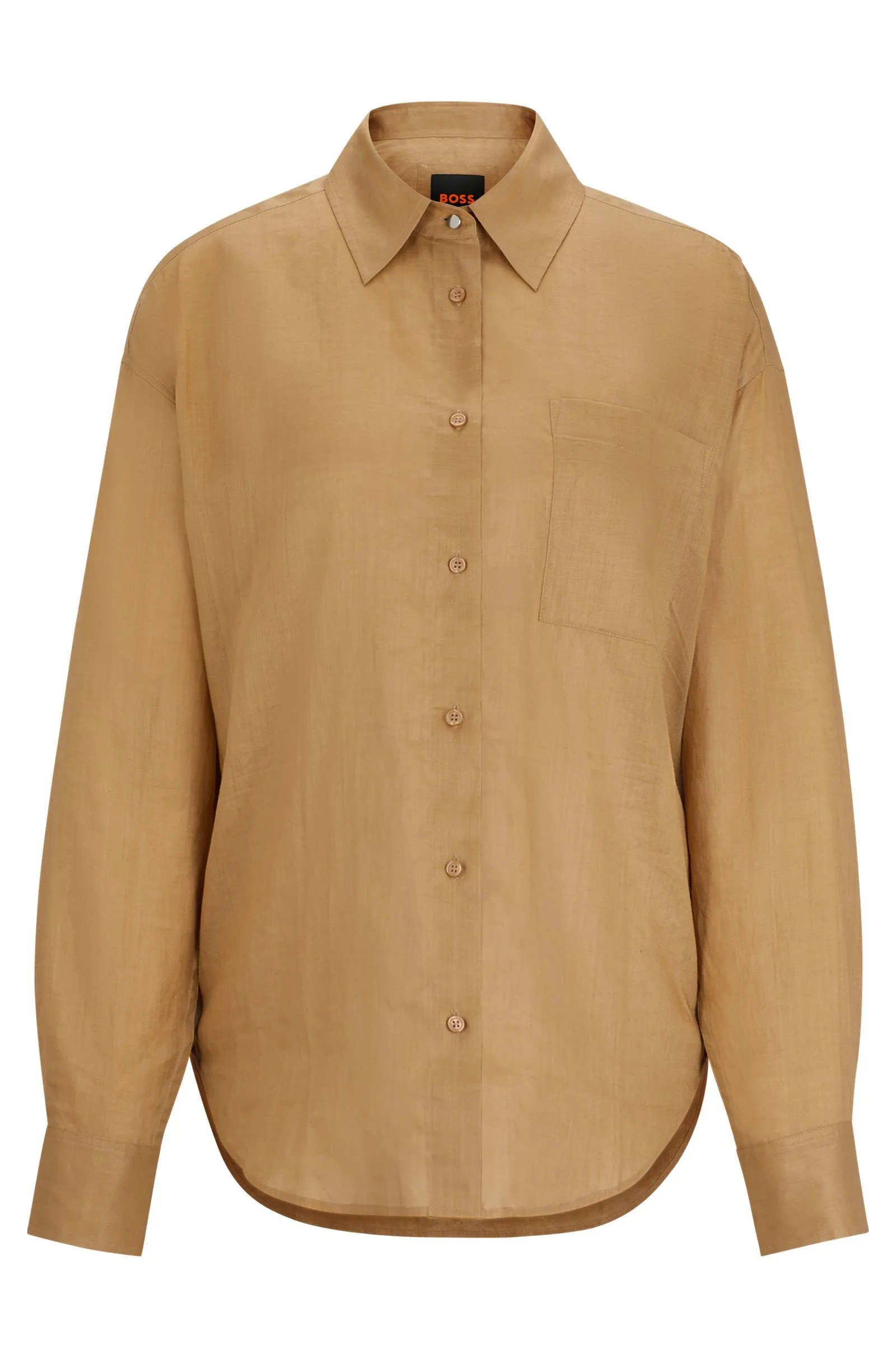 BOSS Blouses Relaxed Fit in Silk - C_BOSTIK 10258344 01-50511766