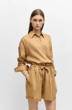 BOSS Blouses Relaxed Fit in Silk - C_BOSTIK 10258344 01-50511766