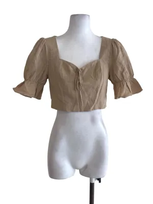 Brown Crop Top