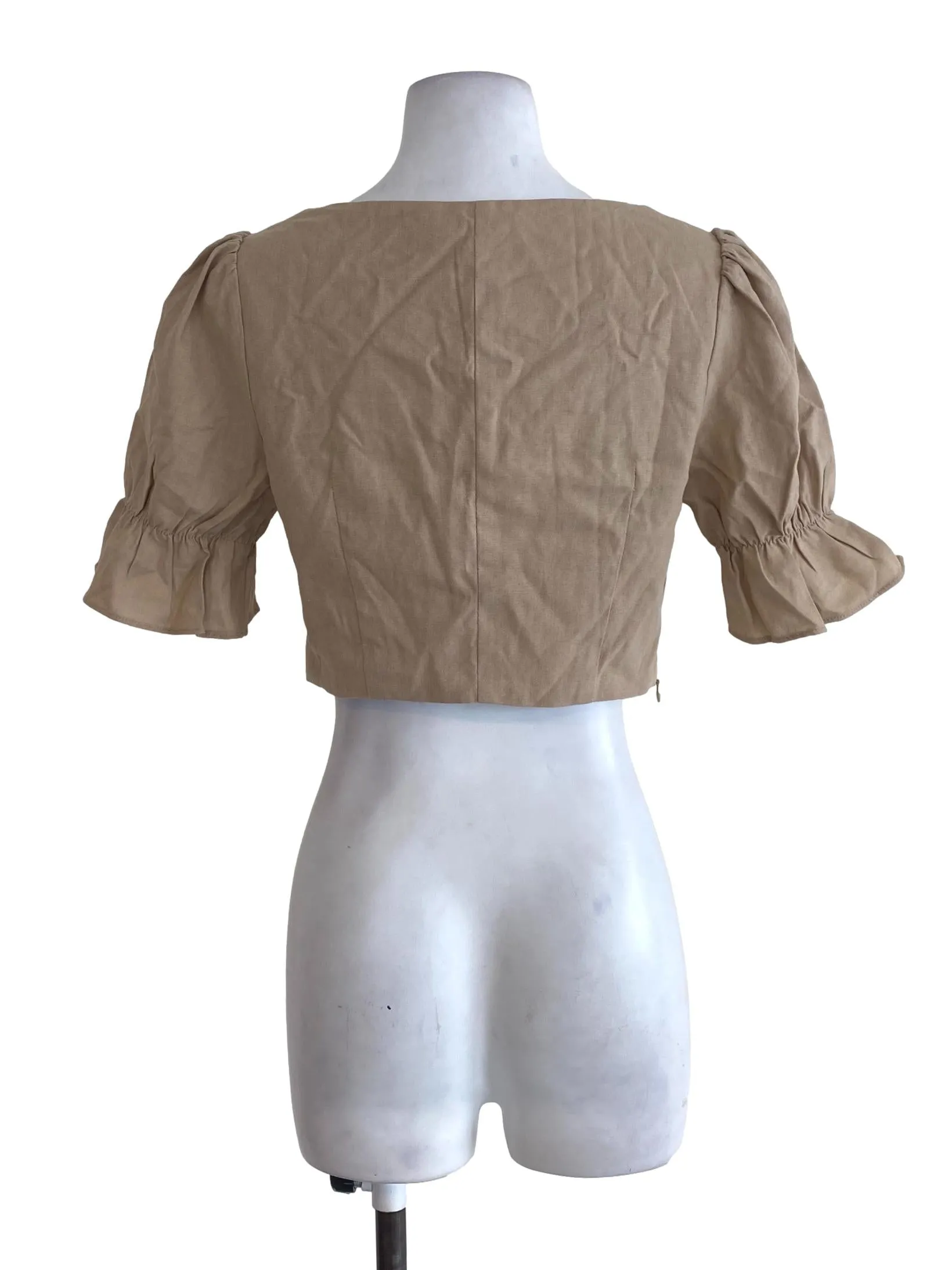 Brown Crop Top