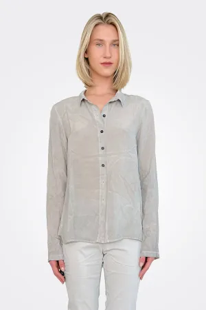 Button Up Blouse - Coal Cloud