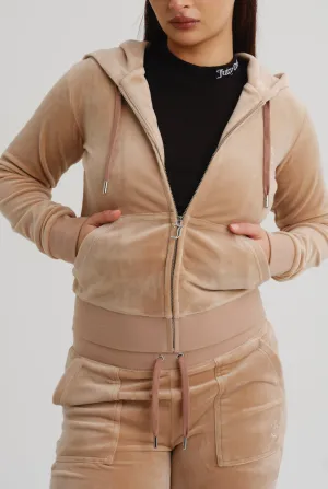 CARAMEL CLASSIC VELOUR ROBERTSON HOODIE