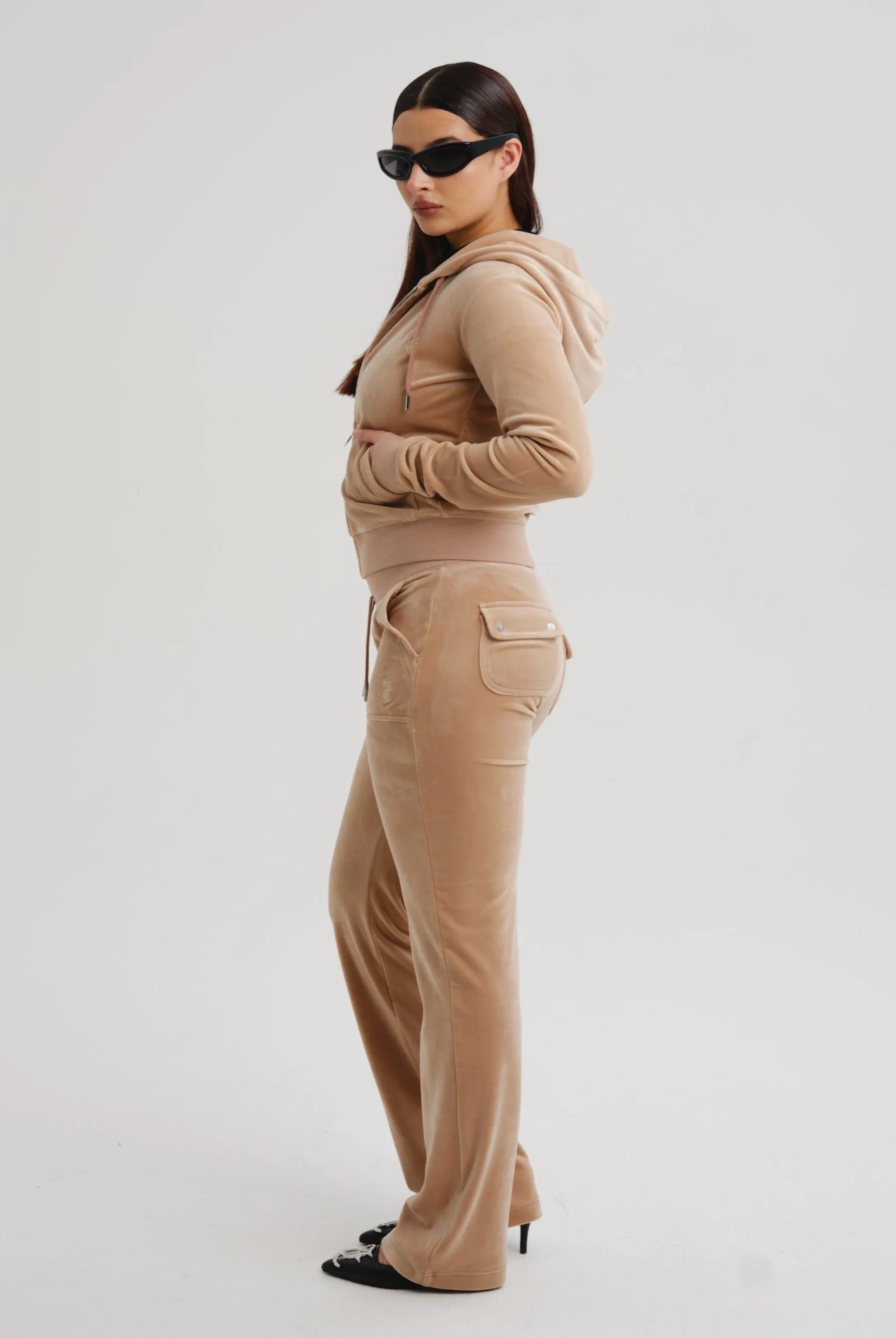 CARAMEL CLASSIC VELOUR ROBERTSON HOODIE