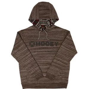 CLHH1177-M-Brown Hooey "Lock Up" Brown Space Dye Aztec Pattern Hood
