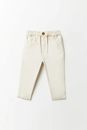 Comfort-fit chino trousers - Beige