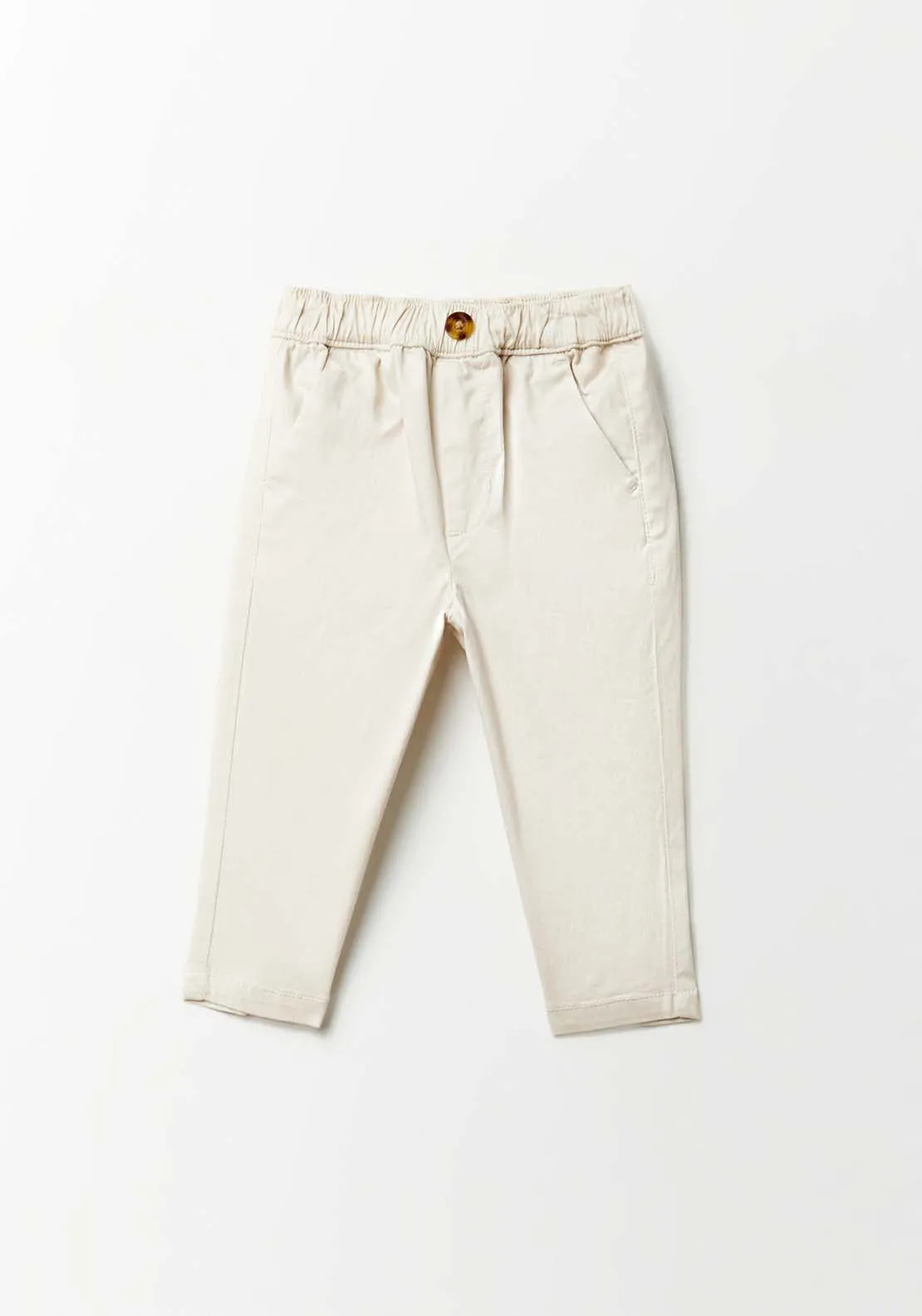 Comfort-fit chino trousers - Beige