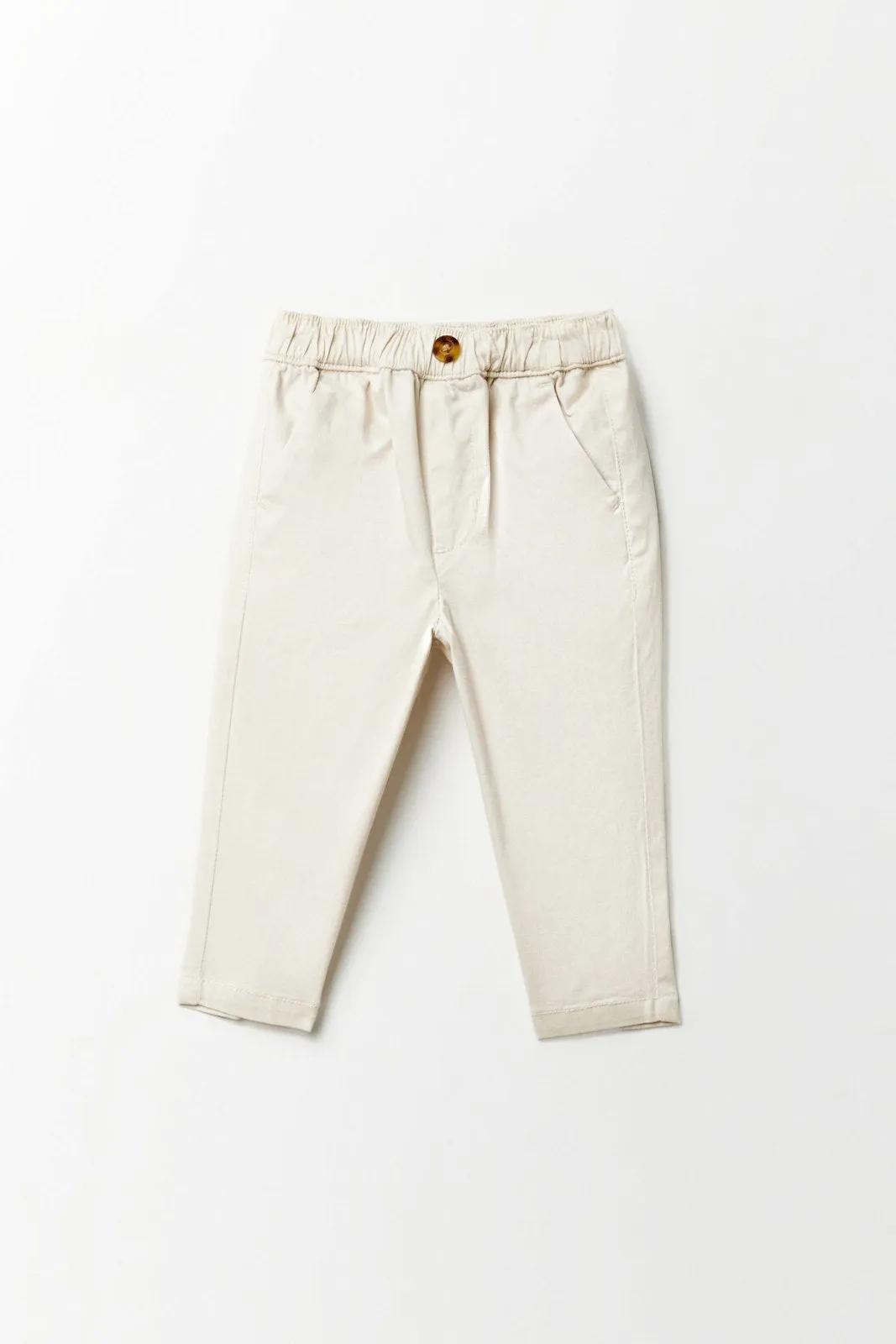 Comfort-fit chino trousers - Beige