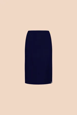 Comfy Pencil Skirt, Dark Blue