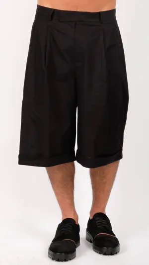 Cotton Wide Leg Shorts