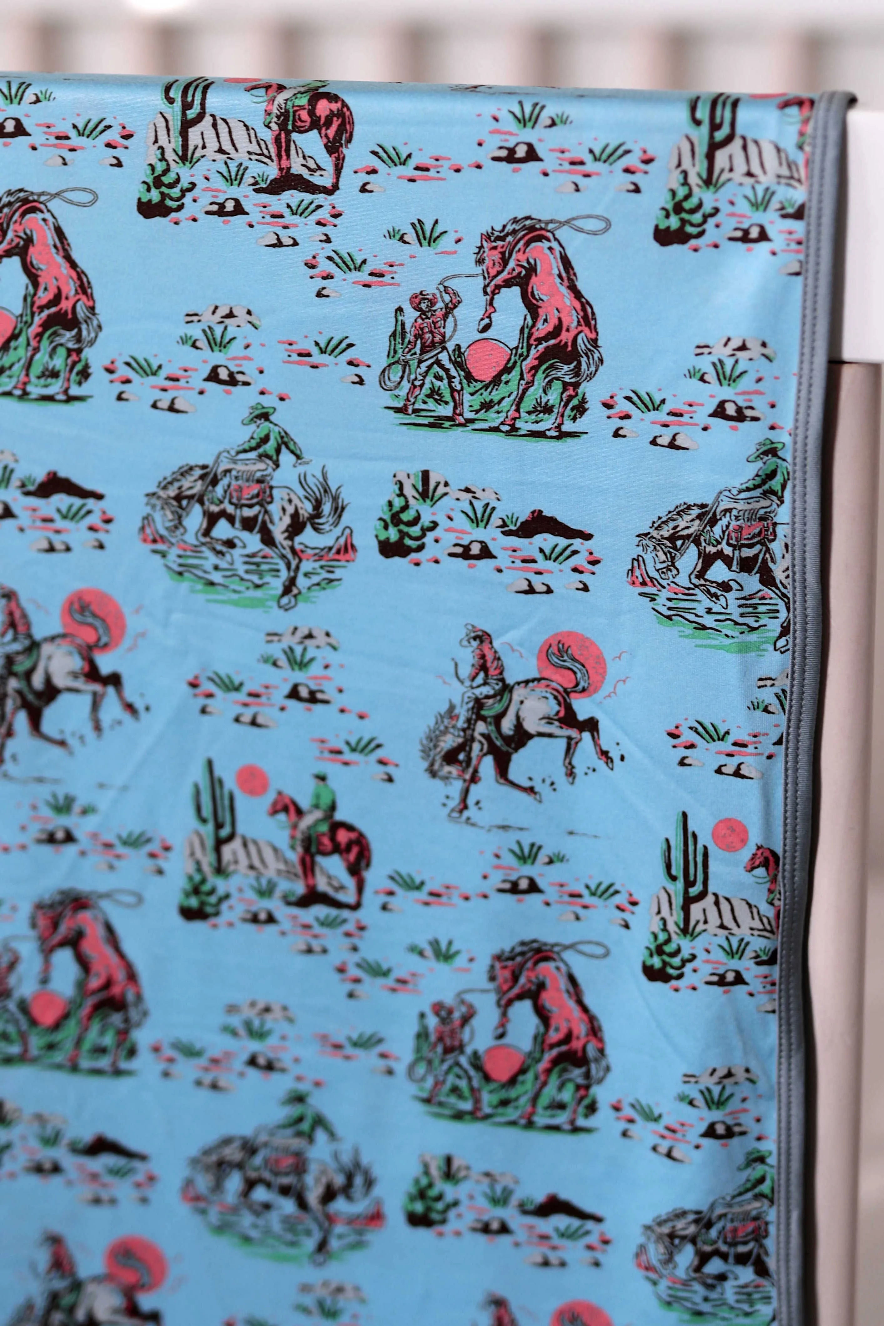 Cowboy Up - Blue - Swaddle