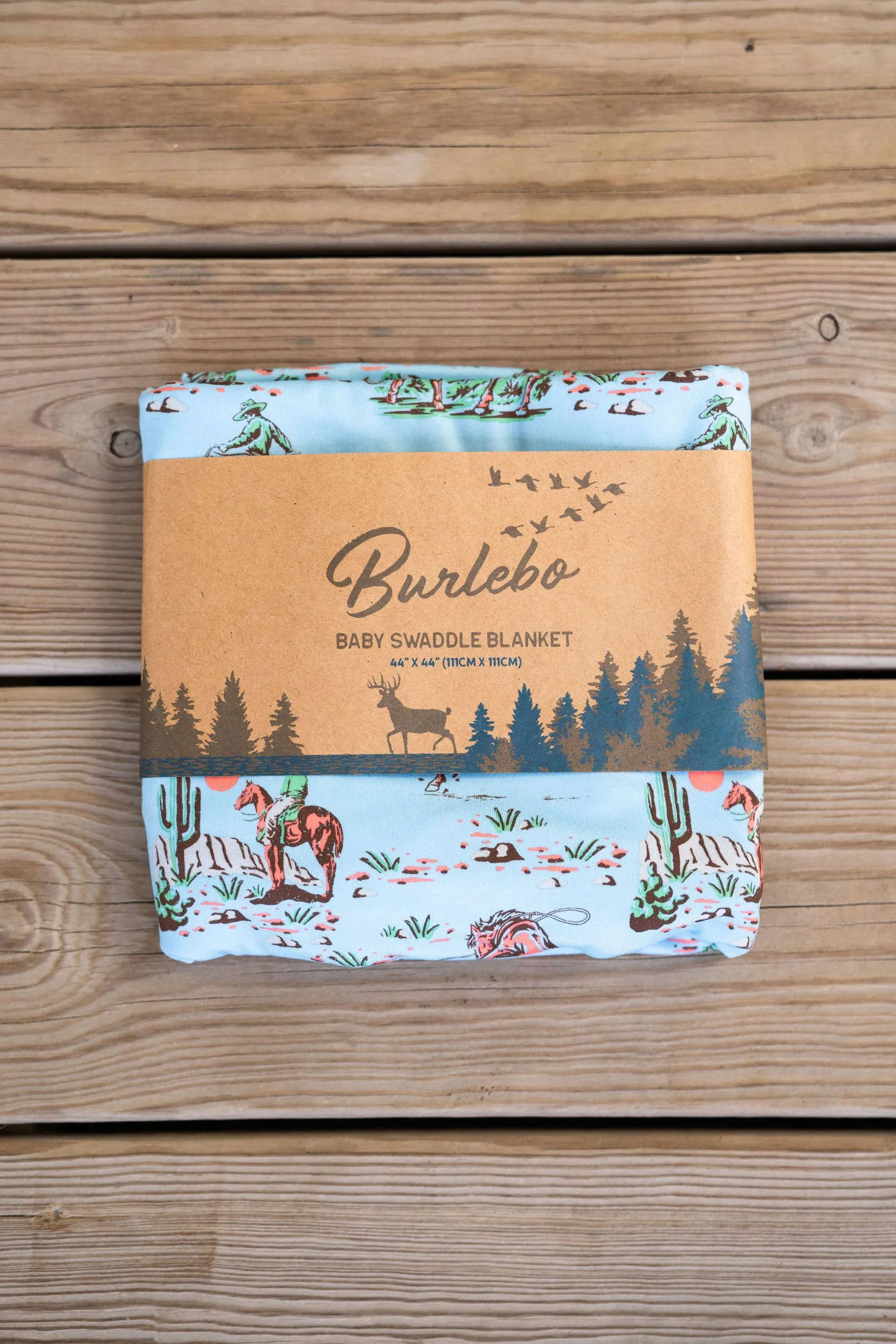 Cowboy Up - Blue - Swaddle