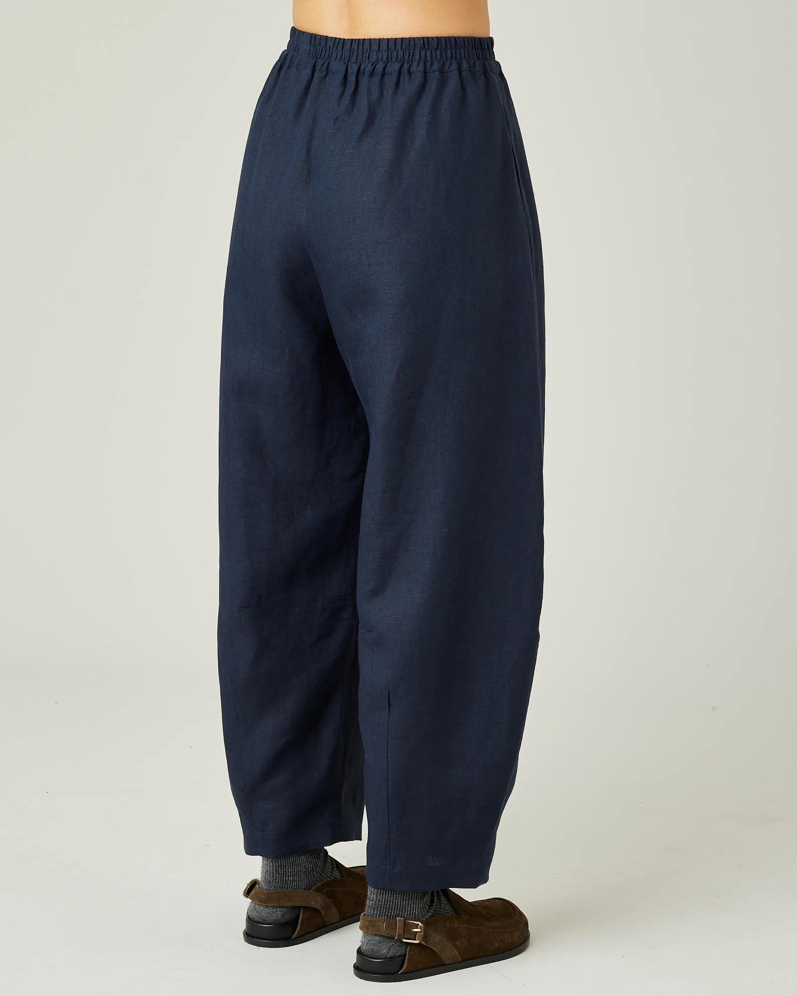 Daisy Navy Linen Trousers