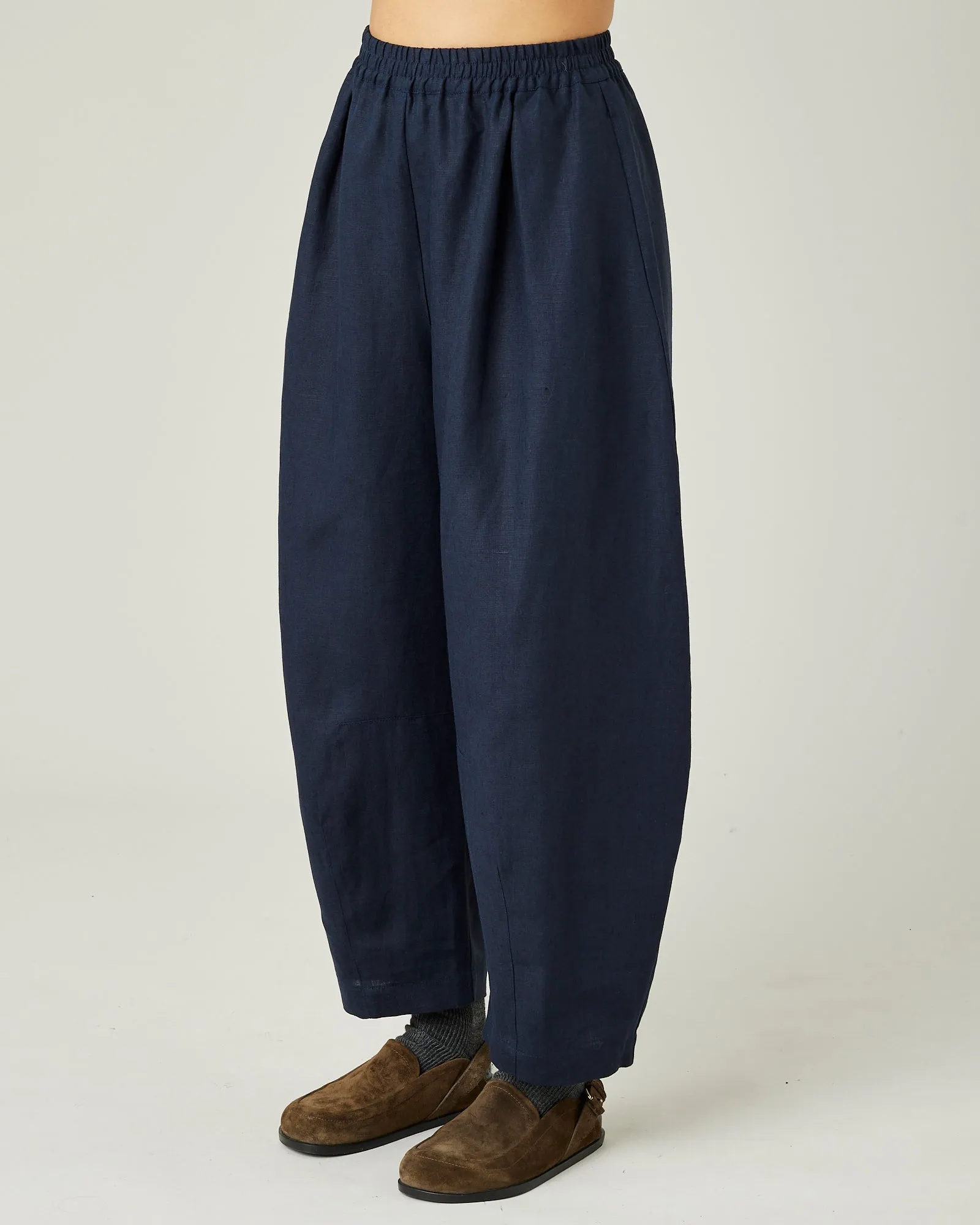 Daisy Navy Linen Trousers