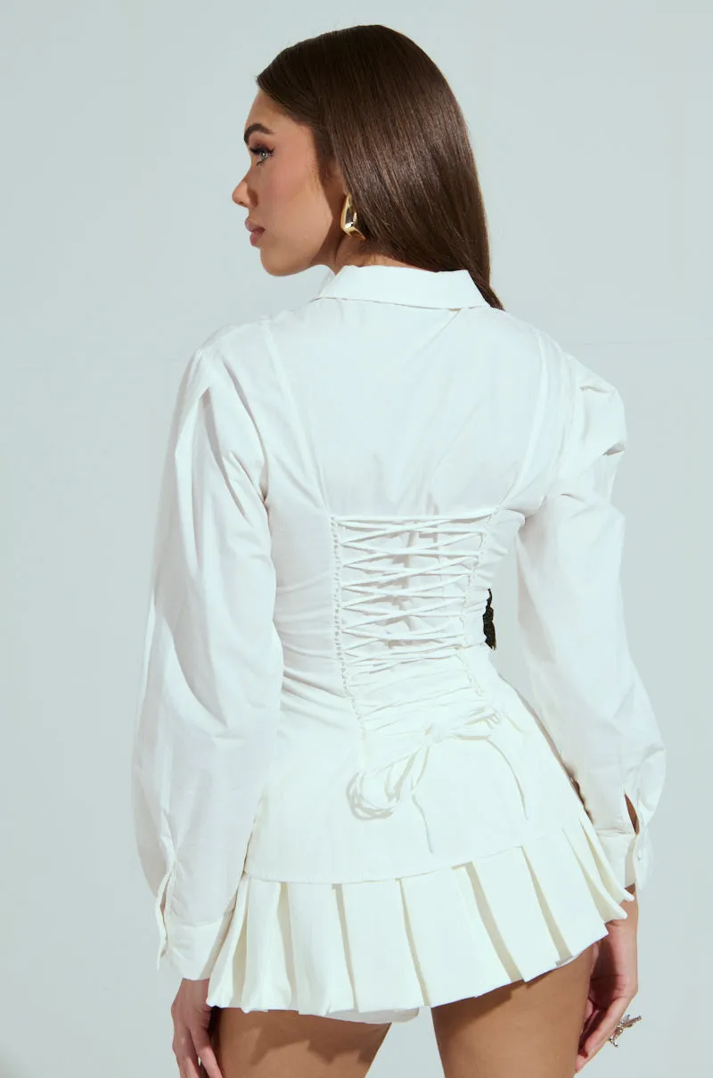DAISY ZIPPER TOP