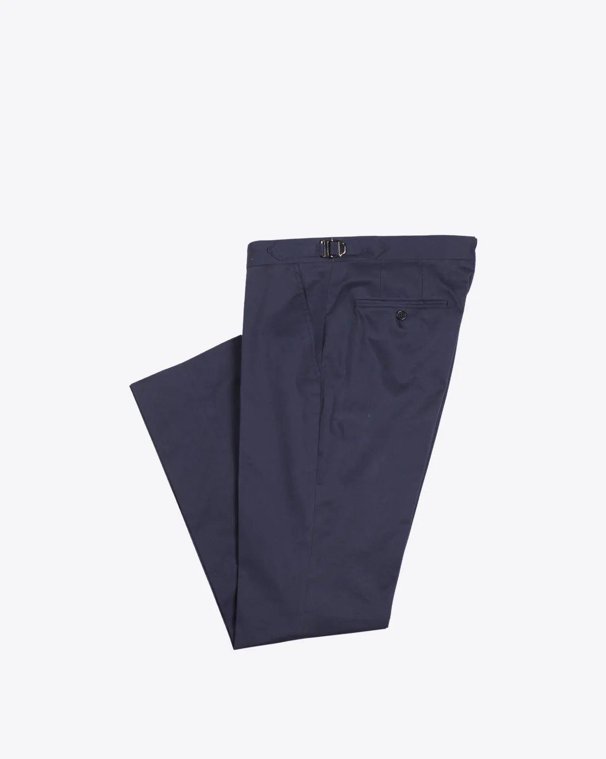 Dark Navy Cotton Dress Pants