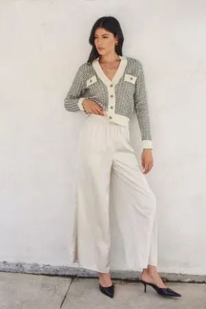 Easy Breeze Wide Leg Pant - Champagne