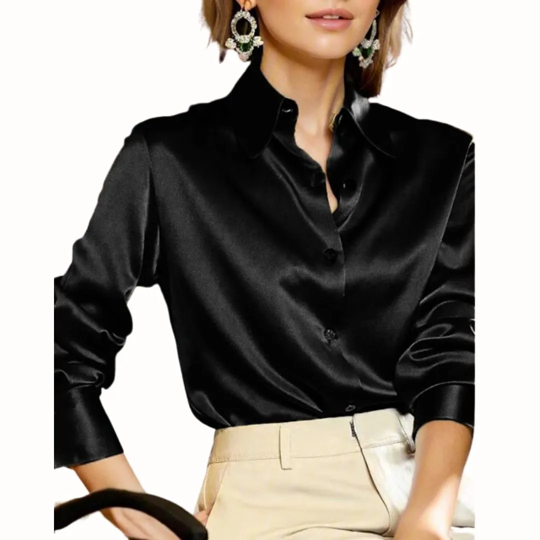 Elaire - Satin Blouse for Women