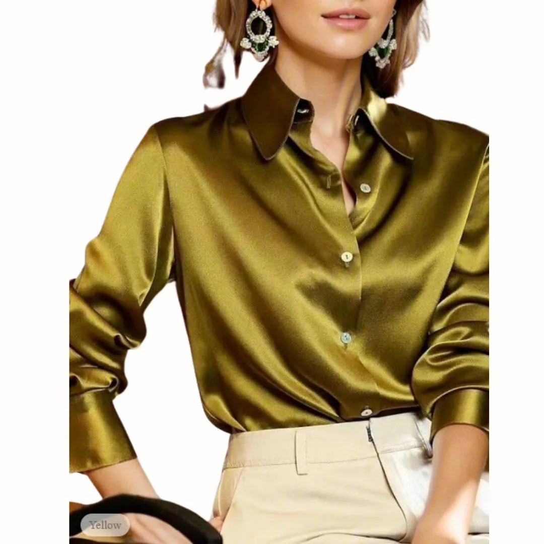 Elaire - Satin Blouse for Women