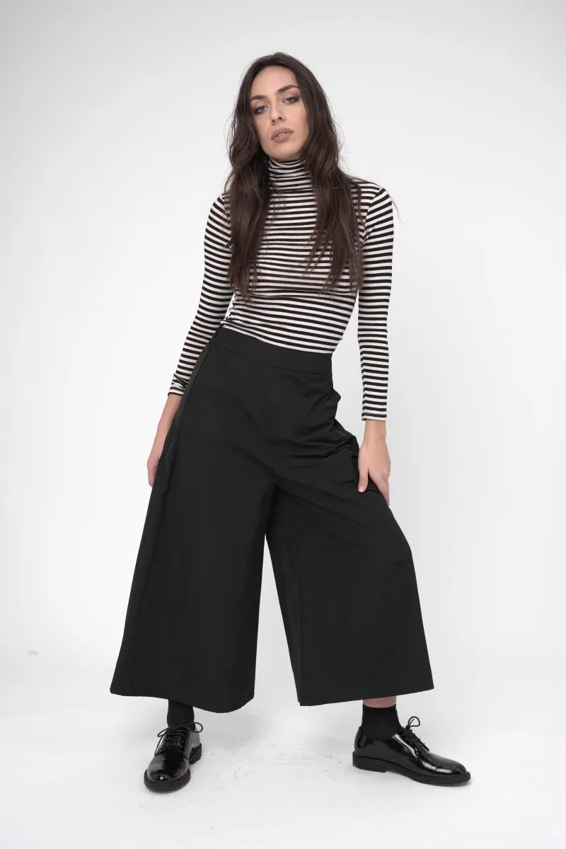 Elastic Wide Leg Pant